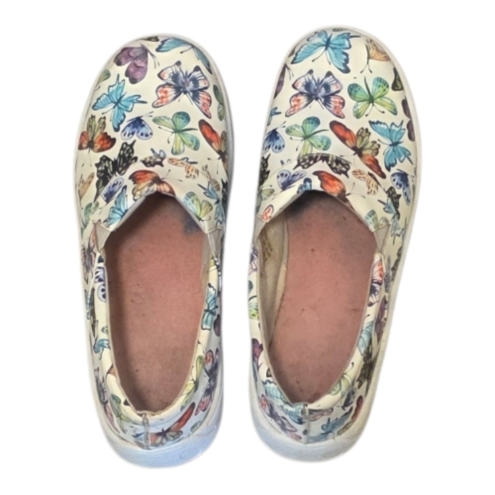 La Forst Slip Resistant Butterfly Pattern Slip On Clog /Work Shoes Size 9.5 - Picture 6 of 6